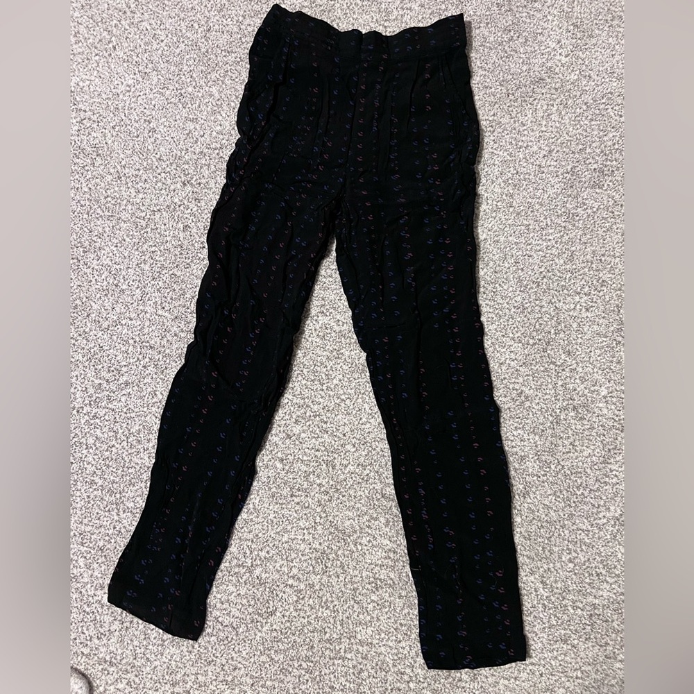 RVCA Black Pants with Subtle Pattern